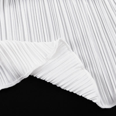 Conjunto de Pantalón Ancho Cintura Alta y Chaleco Plisado sin Mangas - Blanco - Image 22