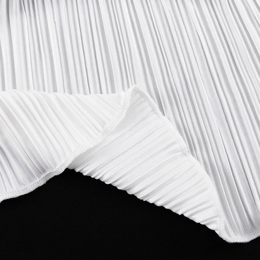 Conjunto de Pantalón Ancho Cintura Alta y Chaleco Plisado sin Mangas - Blanco - Image 22
