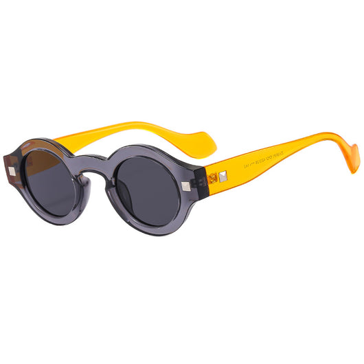 Gafas Retro Montura Pequeña Redonda Carey Marrón - Image 6