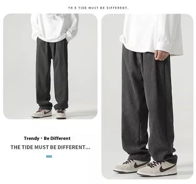 Pantalones de Pana Rectos Anchos con Forro Polar - Pantalones Casuales Cómodos - Image 11