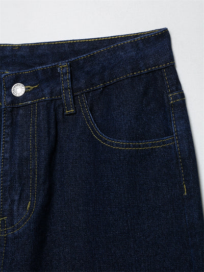 Conjunto Denim Vintage Azul Suelto - Camisa Manga Larga y Pantalón - Image 30