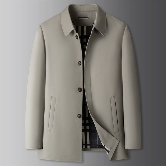 Abrigo Ejecutivo Tipo Trench para Hombre Tallas Grandes