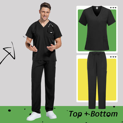 Conjunto de Uniformes Matizados para Médicos y Enfermeras - Image 7