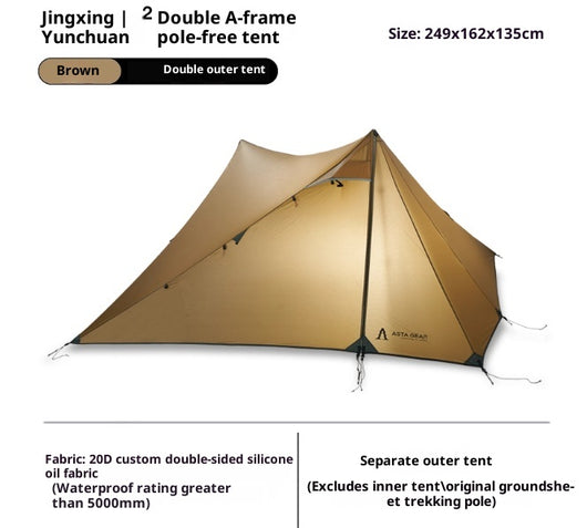 Tienda de Campaña Ultraligera Impermeable de Doble Pared con Estructura Autoportante - Image 4