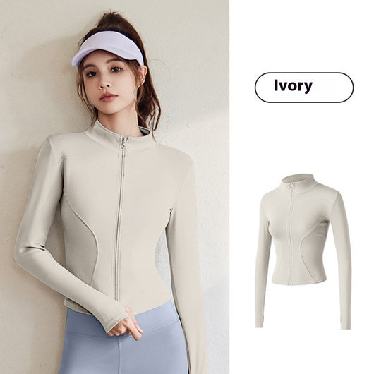 Chaqueta Deportiva Mujer Manga Larga Ajustada para Running, Fitness y Yoga - Image 6