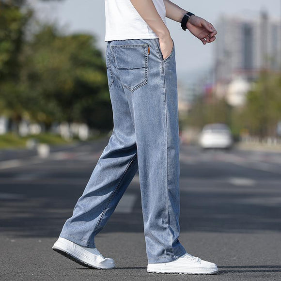 Jeans Ultra Delgados de Tencel para Hombre - Estilo Moderno