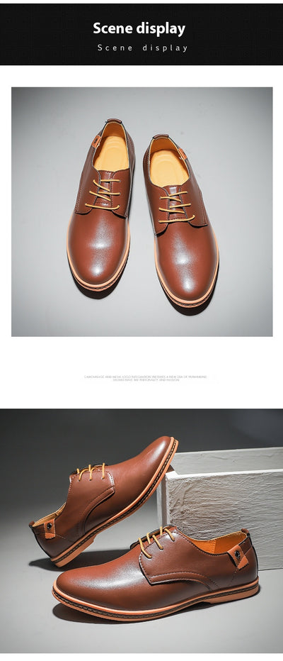 Zapatos de Cuero para Hombre Estilo Casual Business con Cordones - Image 10
