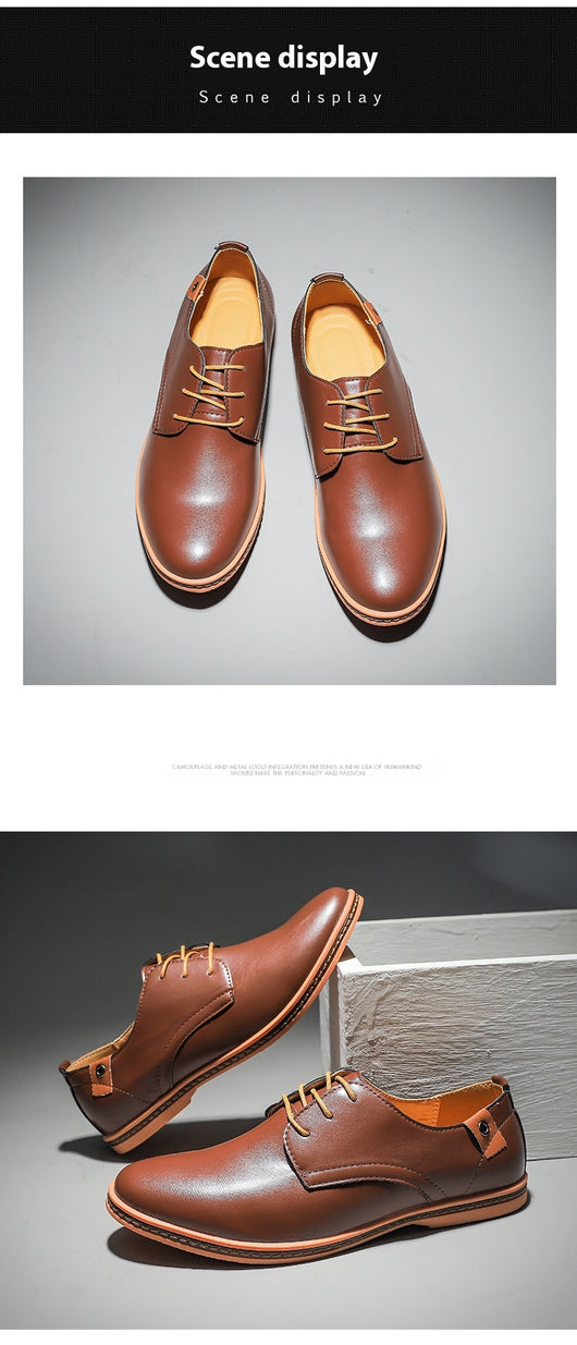 Zapatos de Cuero para Hombre Estilo Casual Business con Cordones - Image 10