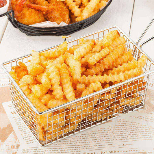Canasta de Acero Inoxidable 304 para Servir Aperitivos