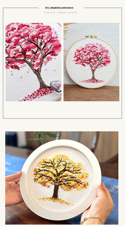 Kit de Bordado Principiante con Árbol Colgante - Pintura Textil - Image 15