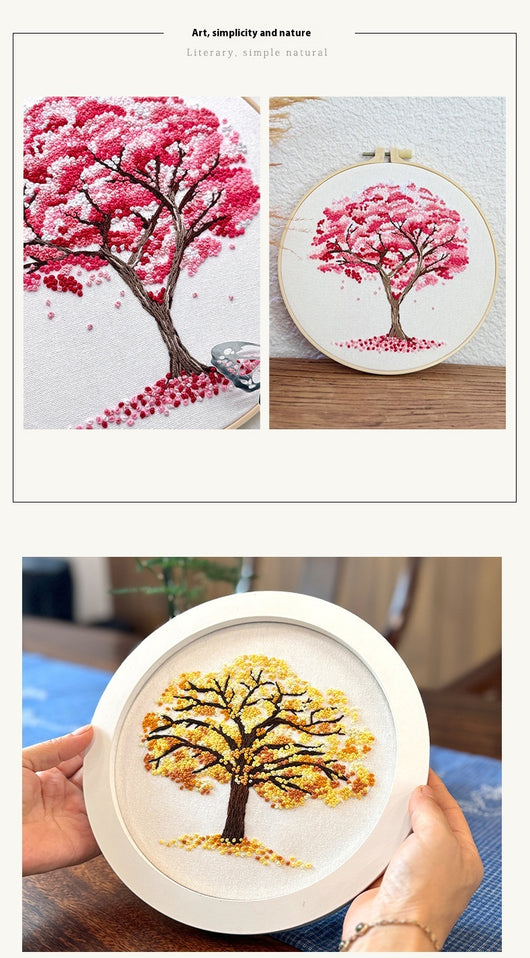 Kit de Bordado Principiante con Árbol Colgante - Pintura Textil - Image 15