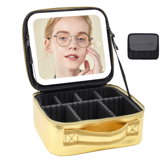 Maletín de Maquillaje Profesional con Espejo LED y Gran Capacidad de Almacenamiento - Image 16