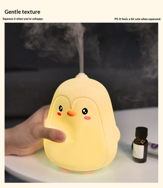 Difusor Humidificador Luz Nocturna Pingüino Aromaterapia - Image 7