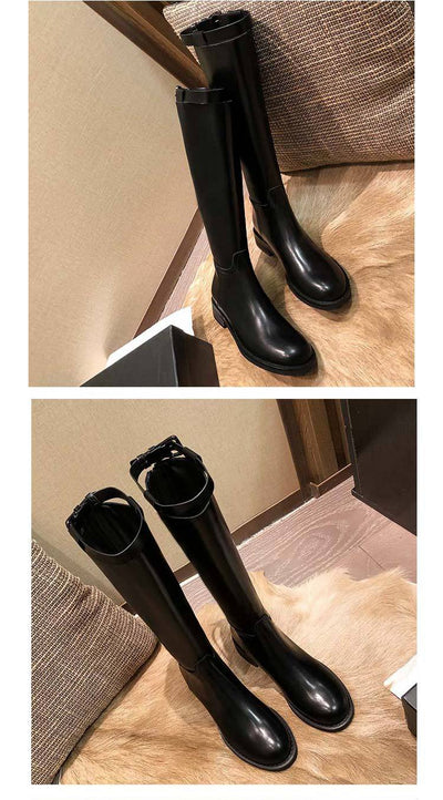 Botas Altas para Mujer con Suela Gruesa y Cierre Trasero - Image 8