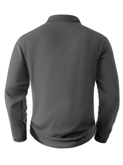 Suéter Deportivo Hombre Media Cremallera Bloques de Color Cuello Alto Manga Larga - Image 16