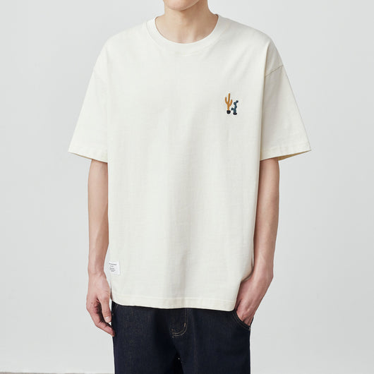 Playera Holgada para Hombre con Estampado Cartoon 230g - Image 7