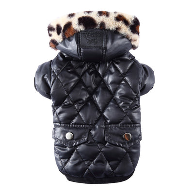 Abrigo para Perros Otoño-Invierno con Cuello de Piel - Ropa Térmica Importada - Image 6