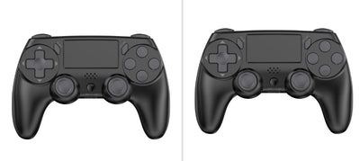 Red game controller with black buttons, D-pad, and dual analog sticks for P4 host gaming. - Image 11