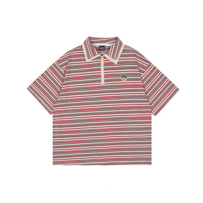 Polo Rayado con Solapa y Manga Corta - Image 13