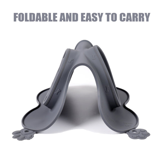 Comedero Doble Antiasfixia para Perros con Tapete Protector - Image 7