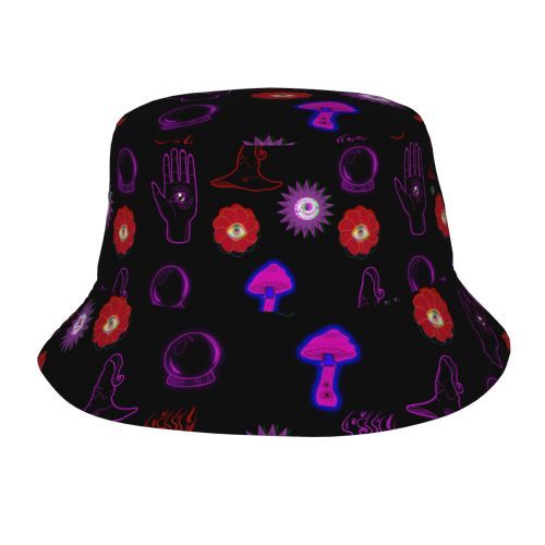 Gorra Pescador Hongos Psicodélicos Efecto Espejo - Image 36