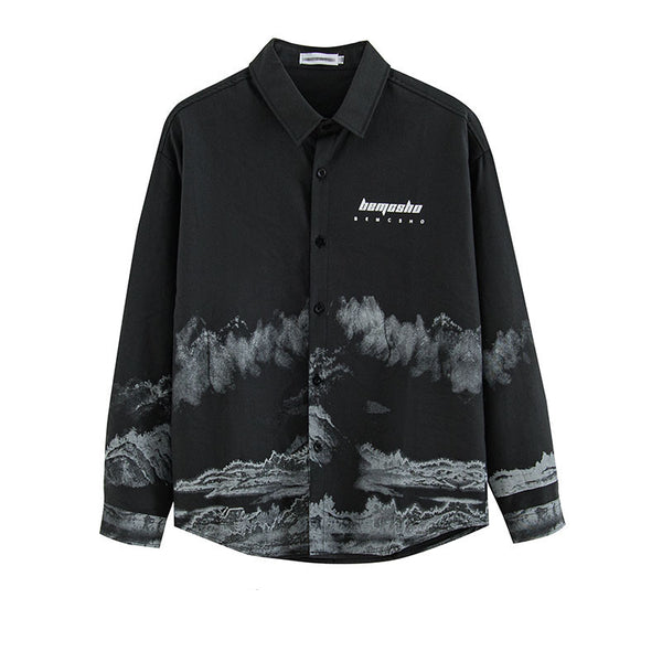 Cuadro Decorativo Paisaje Chino Retro Otoñal