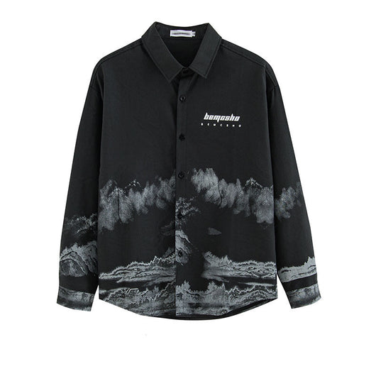 Cuadro Decorativo Paisaje Chino Retro Otoñal