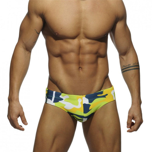 Shorts de Baño Camuflaje Multicolor para Hombre - Image 6