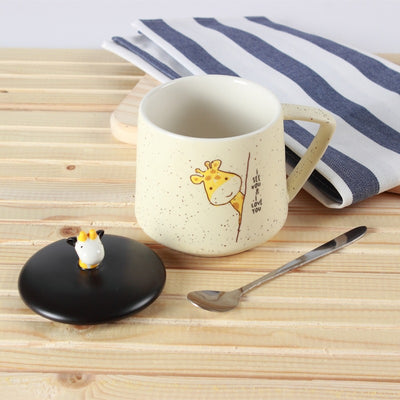 Taza de Cerámica Artesanal con Jirafa Kawaii Dibujada a Mano - Image 20