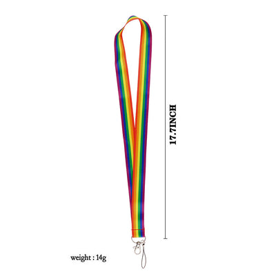 Llavero Lanyard Arcoíris con Almacenamiento U Disk para Documentos - Image 5