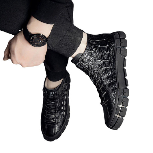 Zapatos Casuales de Cuero para Hombre - Estilo Alto y Medio - Image 10