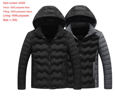 Chaqueta Acolchada de Algodón para Hombre - Estilo Casual Otoño e Invierno - Image 3