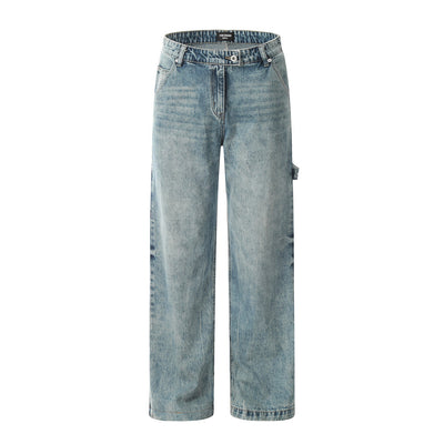 Pantalones Vaqueros Holgados para Hombre - Corte Recto Casual