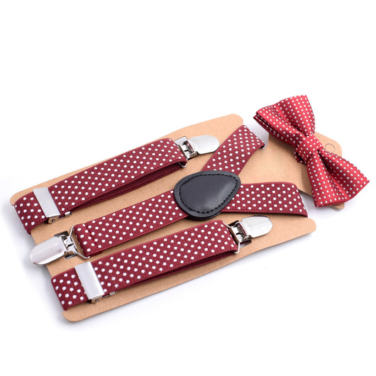 Conjunto de Corbatín Y de Tres Clips para Niños con Tirantes Ajustables - Image 15