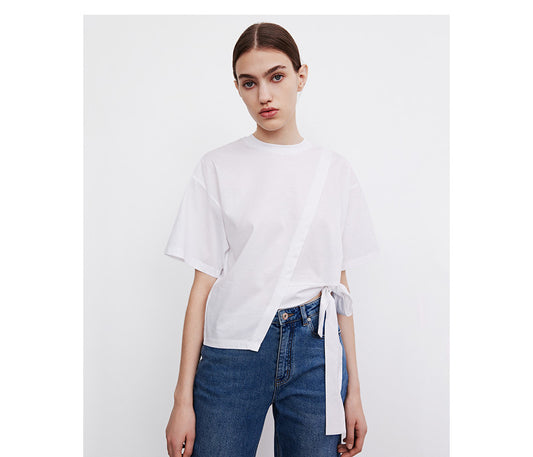 Playera Básica de Algodón para Mujer - Cuello Redondo, Corte Ajustado y Suave