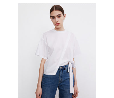 Playera Básica de Algodón para Mujer - Cuello Redondo, Corte Ajustado y Suave
