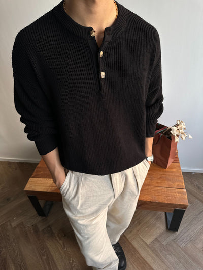 Suéter Grueso Liso para Hombre - Otoño Invierno - Image 8