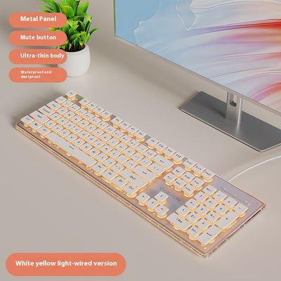 Kit Teclado y Ratón Inalámbrico Mecánico Bluetooth - Diseño Elegante para Oficina - Image 12