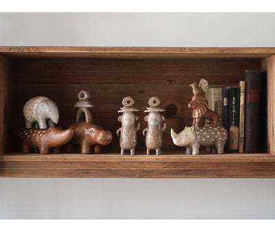 Adornos Vintage de Resina Artesanal con Animales para Estantería - Image 17
