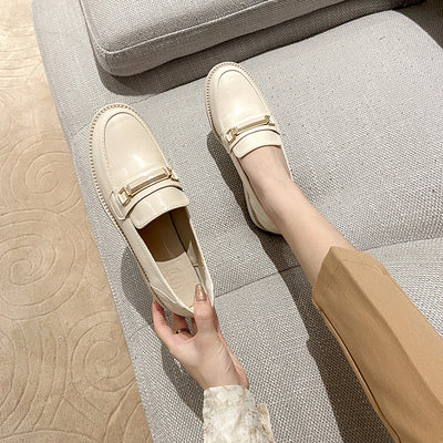 Zapatos de Cuero Suave Estilo Británico para Mujer - Image 5