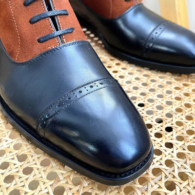 Zapatos de Cuero Premium con Diseño Triarticulado y Bloques de Color para Hombre - Image 8