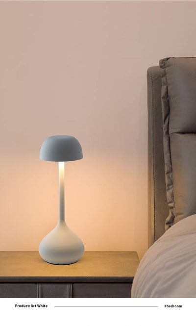 Lámpara de Mesita Nórdica Recargable con Luz Ambiental - Image 20