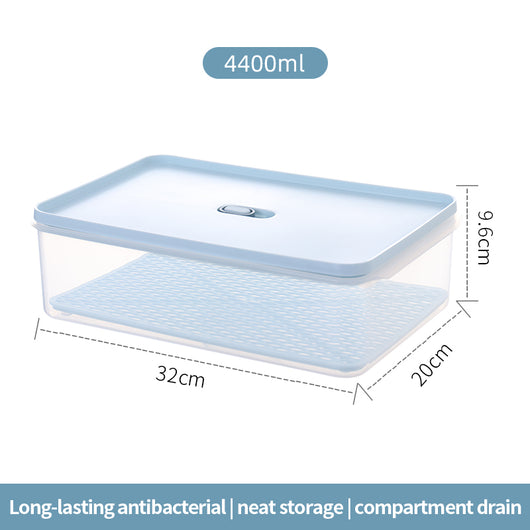 Contenedor Antibacterial para Refrigerador con Drenaje - Frutas y Alimentos Frescos - Image 5