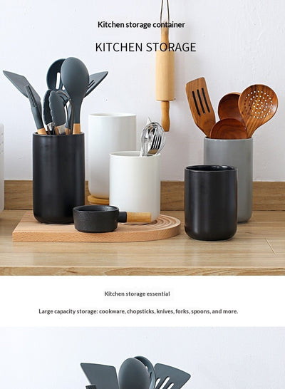 Contenedor de Cerámica para Espátulas y Cucharones de Cocina - Image 20