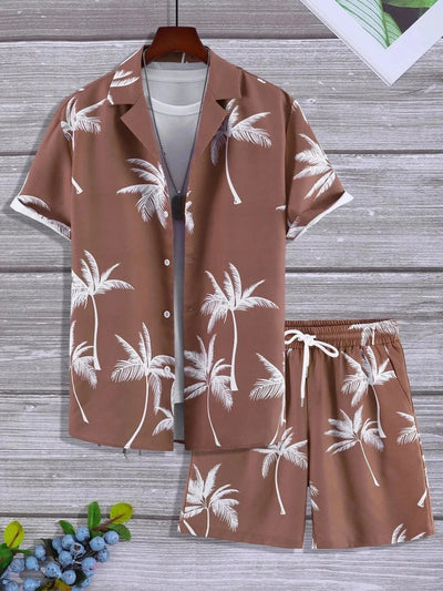 Conjunto Hawaiano Hombre: Camisa y Shorts Holgados de Manga Corta - Image 69