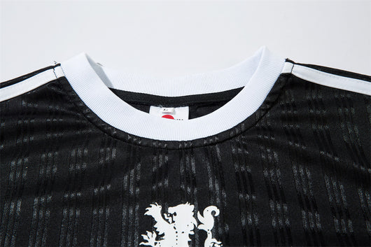 Playera Holgada de Rayas con Letras Europeas y Americanas - Manga Larga para Hombre - Image 12