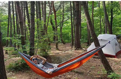Hamaca Ultraligera Doble para Camping y Aventura al Aire Libre - Image 8
