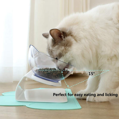 Comedero Doble para Gatos con Soporte Elevado Antideslizante - Protege la Cervical - Image 3