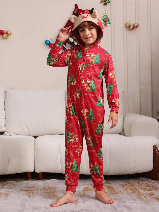 Conjunto Navideño Familiar de Pantalones Largos para Niños y Niñas - Image 55
