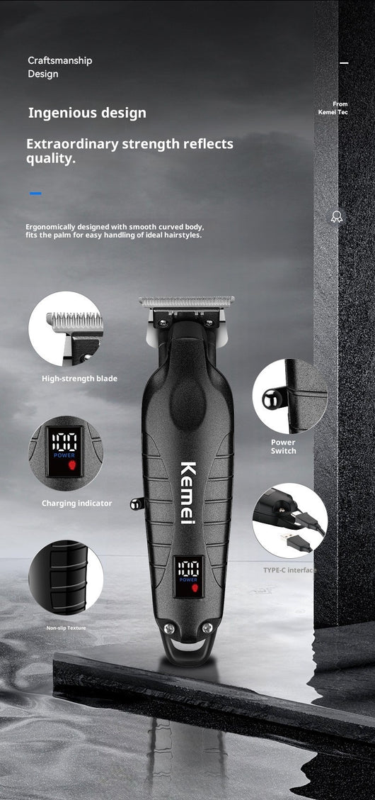 Cortadora de Cabello Profesional con Pantalla LCD y Cabezal de Aceite - Image 14